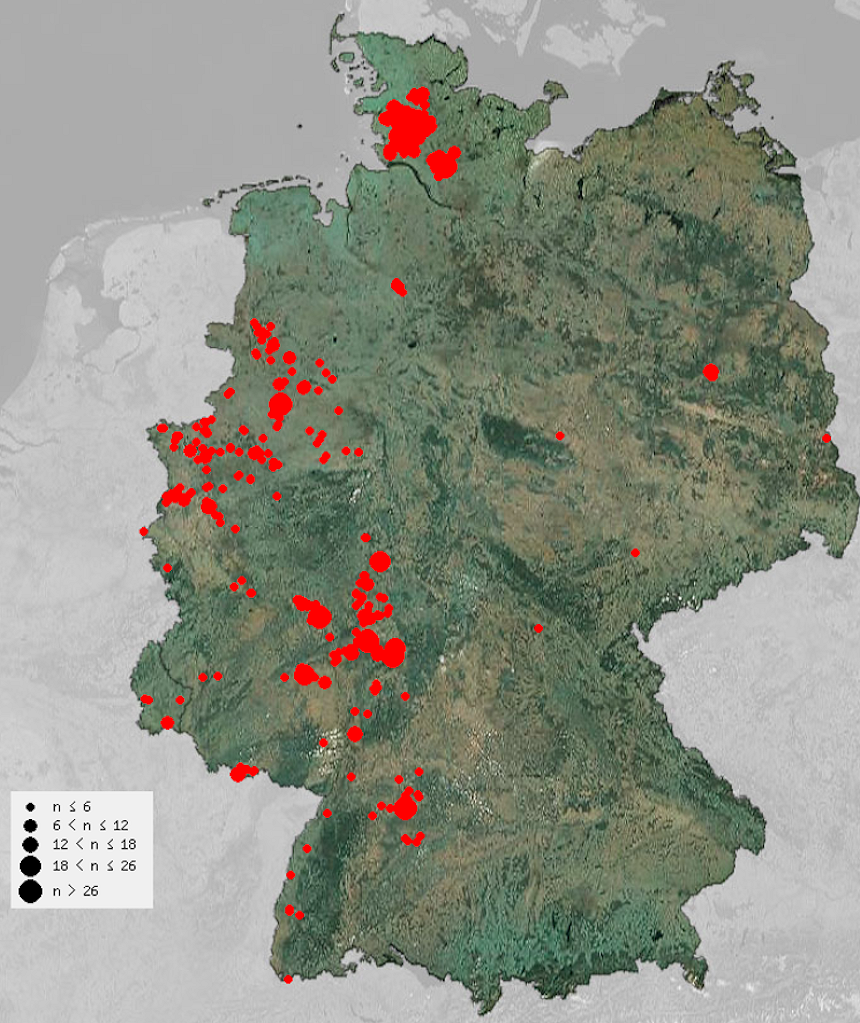 Steinkauzverbreitung